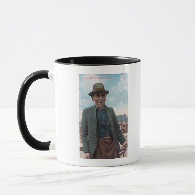 Taza Retrato del jefe Siwash de Fort Wrangle (Izquierda)