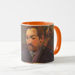 Taza Retrato del jugador Schneklud por Paul Gauguin