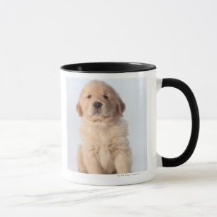 Taza Retrato del perrito viejo de seis semanas del