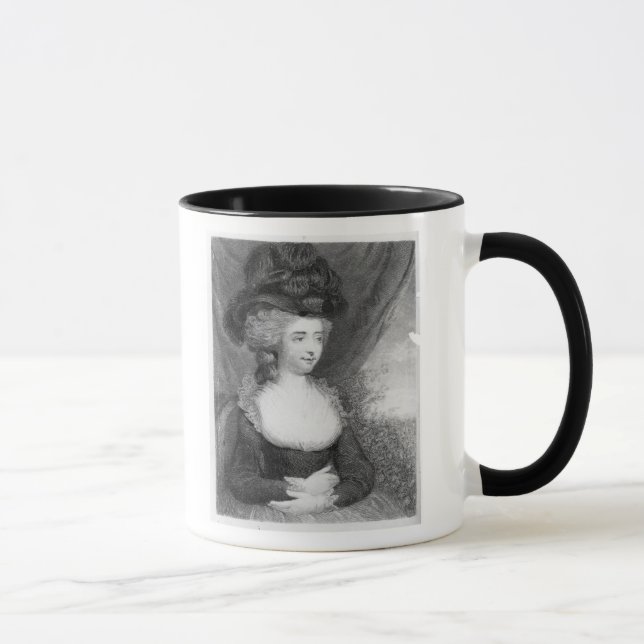Taza Retrato del pub de Fanny   Burney. por Henry (Derecha)