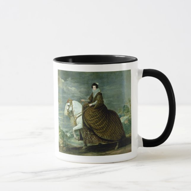 Taza Retrato ecuestre de Elisabeth de Francia (Derecha)