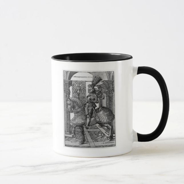 Taza Retrato ecuestre de Maximiliano I c.1508 (Derecha)