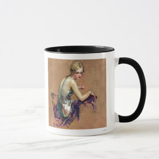 Taza Retrato en colores pastel (Derecha)