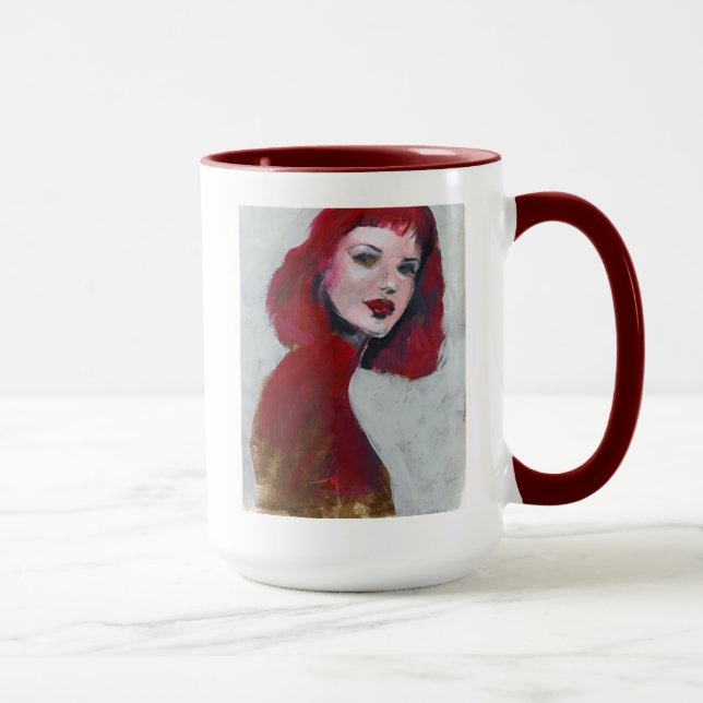Taza Retrato Fem - Rojo (Derecha)
