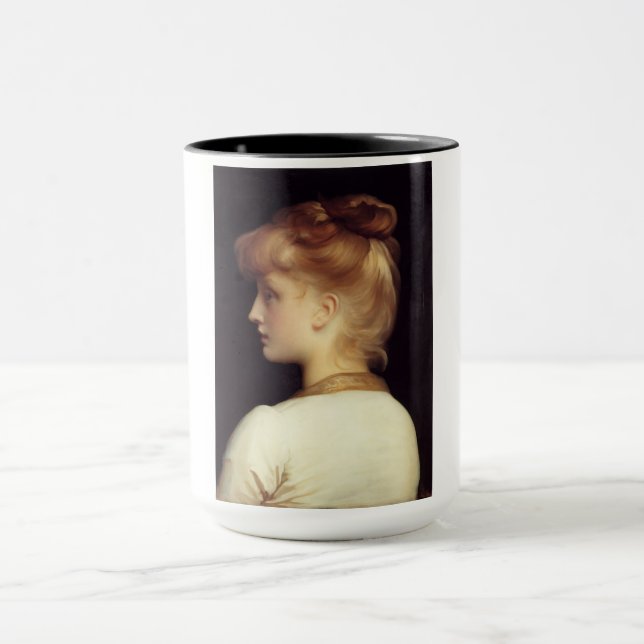 Taza Retrato femenino desde atrás (de Frederic Leighton (Centro)