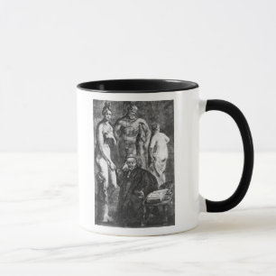 Taza Retrato satírico de Laurence Sterne, c.1761