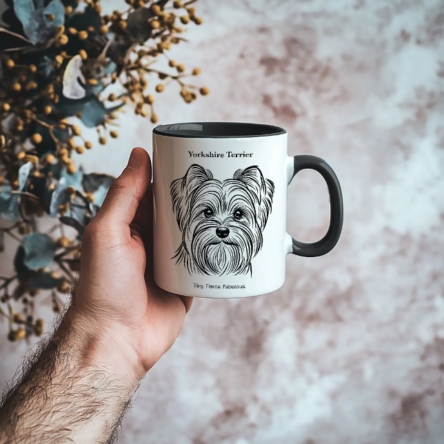 Taza Retrato Terrier de Yorkshire (Subido por el creador)