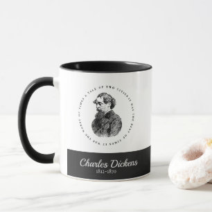 Taza Retrato y cita de Charles Dickens