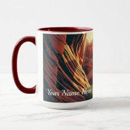 Taza Retro 30s Zion National Park Groovy Sunset