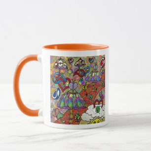 Taza Retro 60 Psicodelic Magic Mushroom Mug