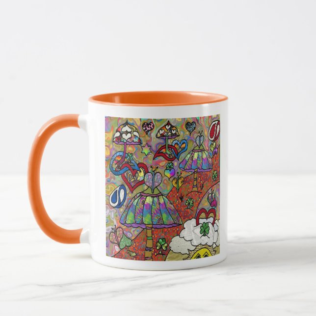 Taza Retro 60 Psicodelic Magic Mushroom Mug (Izquierda)