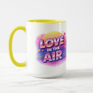 Taza  Retro 80's Love In The Air Valentine Lover Candle