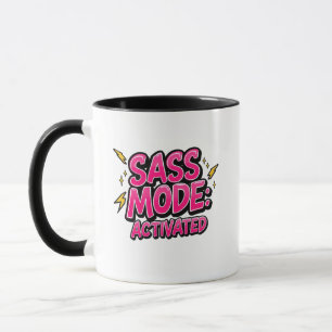 Taza Retro años 90 "Modo Sassy Activado"