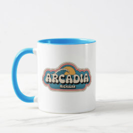Taza Retro Arcadia Michigan Café Vintage Mug
