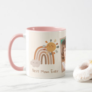 Taza Retro Arcoíris Mejor Mamá del Mundo Sol