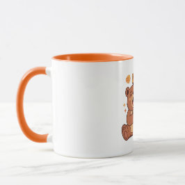 Taza Retro Bear Nap and Snack Color Inside Mug