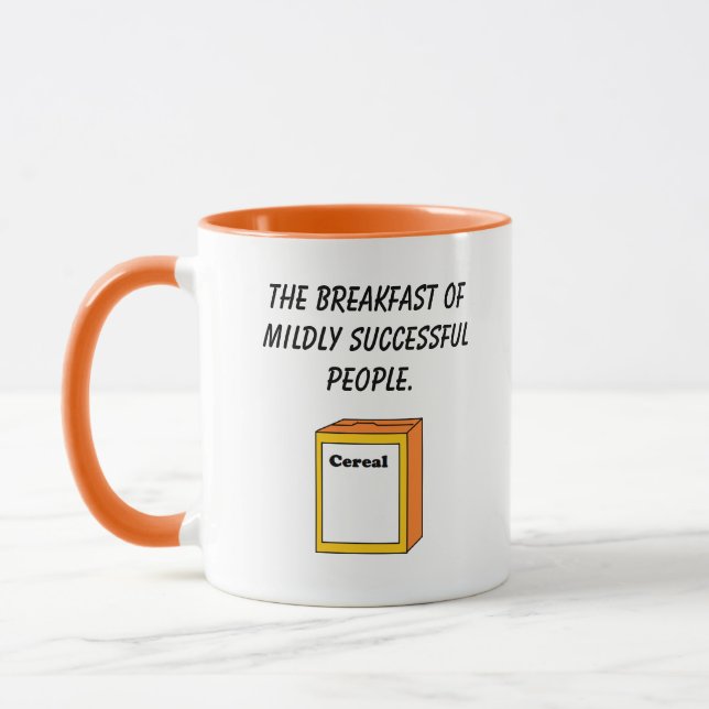 Taza Retro Cereal Box Cartoon, Funny Pop Art Breakfast (Izquierda)