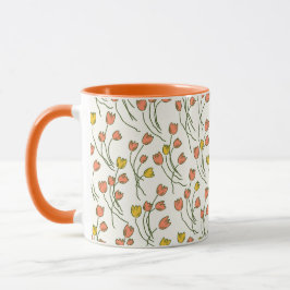 Taza Retro Cottage Sketchy Tulips | Fresh Meadow