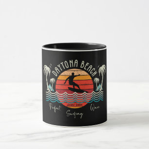 Taza Retro Daytona Beach Surfing