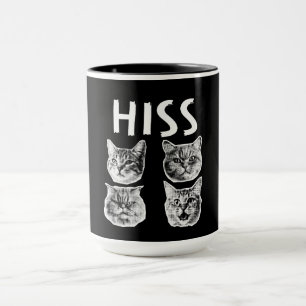 Taza Retro de gato HISS (KISS)