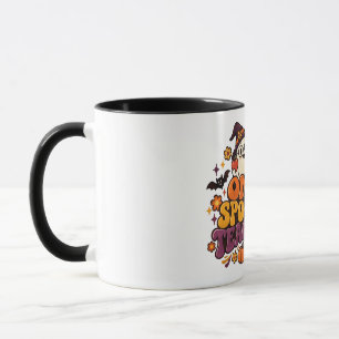 Taza Retro de Halloween Groovy de un Profesor Espe