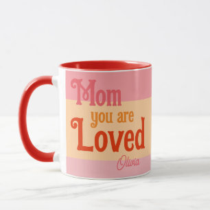 Taza Retro de moda de las mamás para su moda rosa