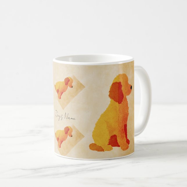 Taza Retro de Perro – Taza de Café para Amantes de (Anverso derecho)