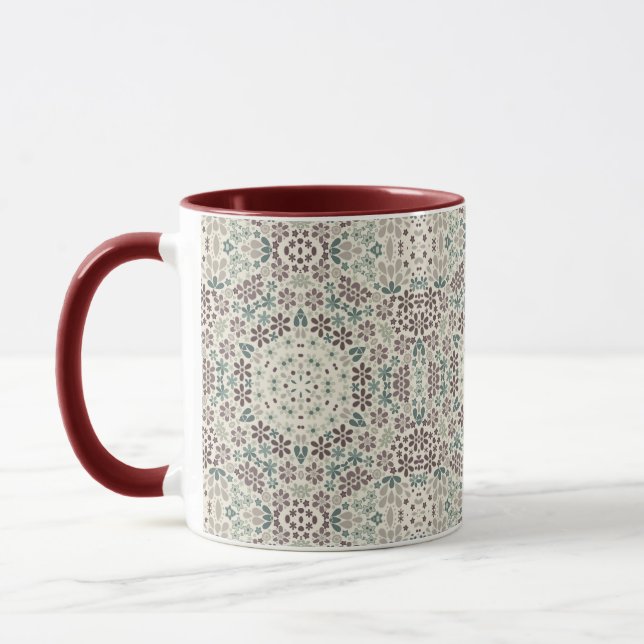 Taza Retro, floral (Izquierda)