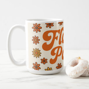 Taza retro Flower Power – Taza de café estilo 70