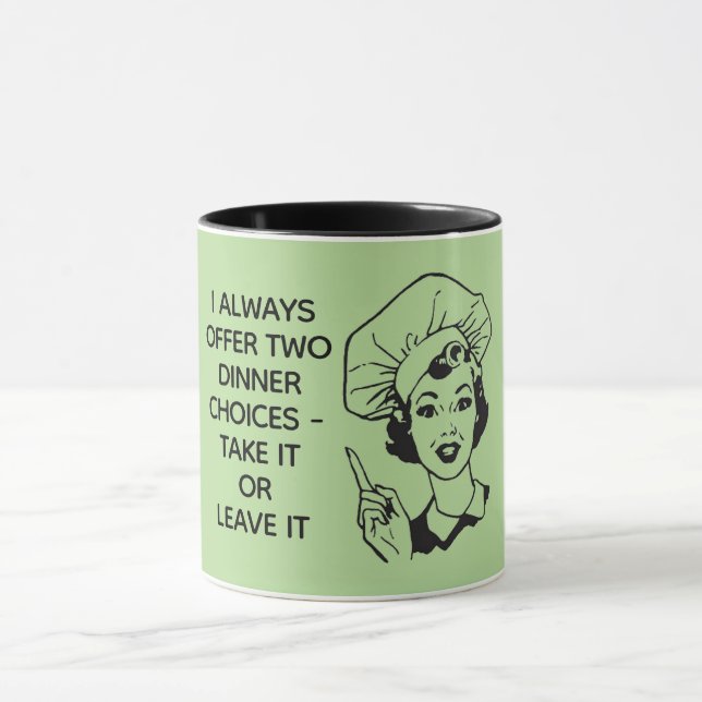 Taza Retro Funny Dinner Choks Mug (Centro)