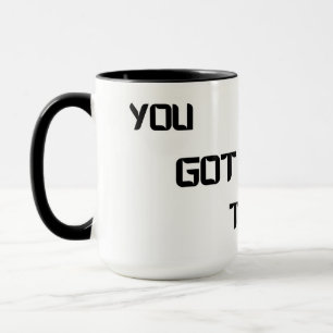 Taza Retro Gato Negro "Tú Puedes"
