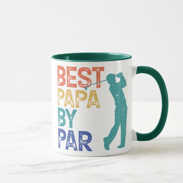 Taza Retro Golfer - Mejor Papa por Par (Derecha)