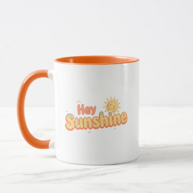 Taza Retro Good Vibes and Sunshine Saying (Izquierda)