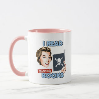 Taza Retro Leo libros prohibidos