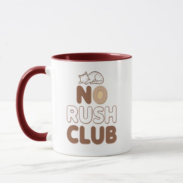 Taza Retro "No Rush Club" for Relaxing (Izquierda)