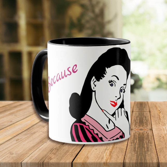 Taza Retro porque soy la mamá (Subido por el creador)
