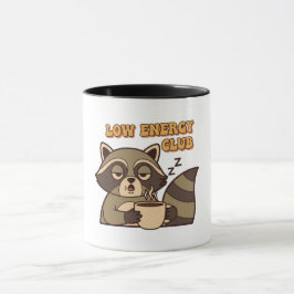 Taza Retro Raccoon Low Energy Color Inside Mug