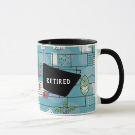 Taza Retro Retirado 1950 Mediosiglo Moderno