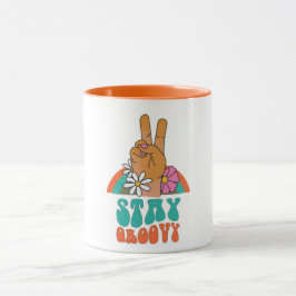 Taza Retro Stay Groovy Combo Mug