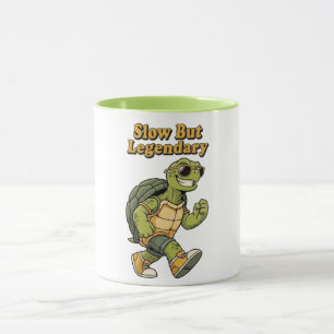 Taza Retro Turtle Calm Progress Color Inside Mug