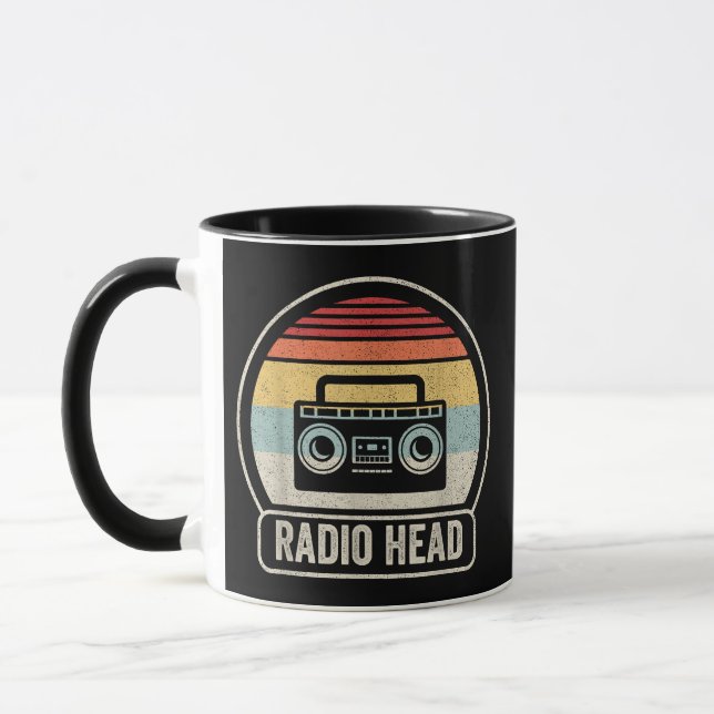 Taza Retro Vintage Radio Head (Izquierda)