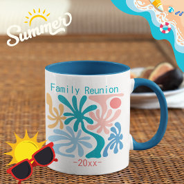 Taza Reunión Familiar Palma Tropical Verano Reunión