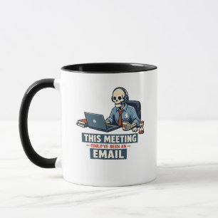 Taza Reunión Superviviente Esqueleto Humor Divertido