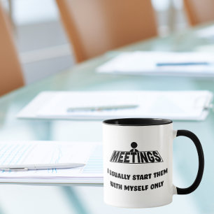 Taza Reuniones, las comienzo solo conmigo mismo