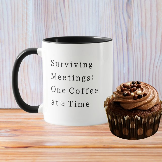 Taza Reuniones sobrevivientes, Coworker Funny Cita (Subido por el creador)