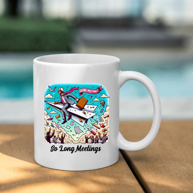 Taza Reuniones tan largas jubilaciones divertidas (SO LONG MEETINGS RETIRED GRANDPA MUG)