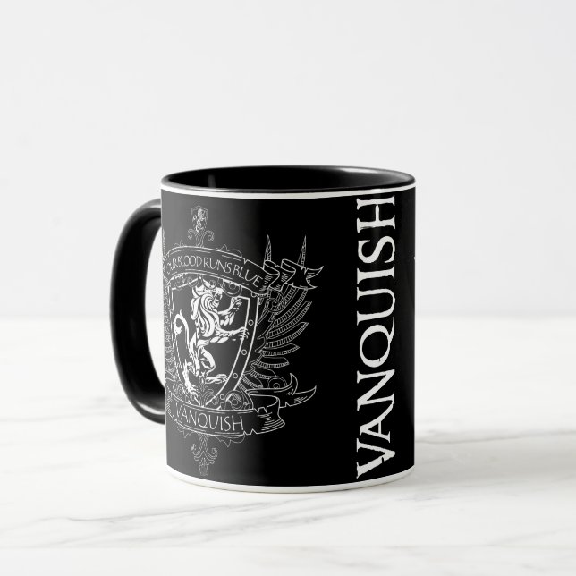 Taza Rev "Nuestra Sangre..." 11 onzas. Escudo de armas (Anverso izquierdo)