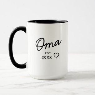Taza Revelación del Embarazo del Primer Nieto de Oma Es