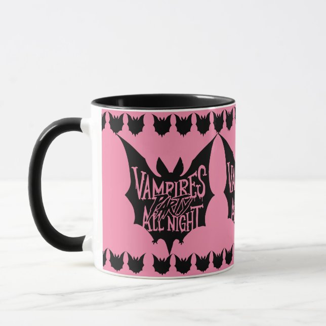 Taza Revelería Nocturna: Bash de Halloween de vampiros (Izquierda)