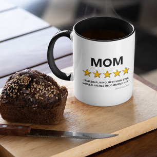 Taza Revisión de 5 estrellas de Mamá Mejor mamá de to